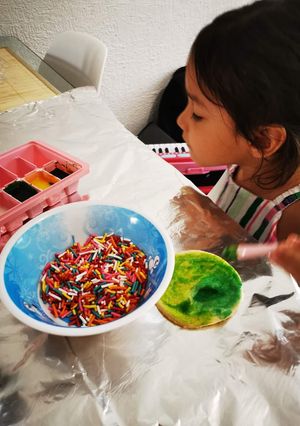 Una foto de Galletas de azúcar para que pinten los niños