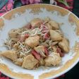 Sarapan simpel tahu sosis bakso kecambah semua bisa