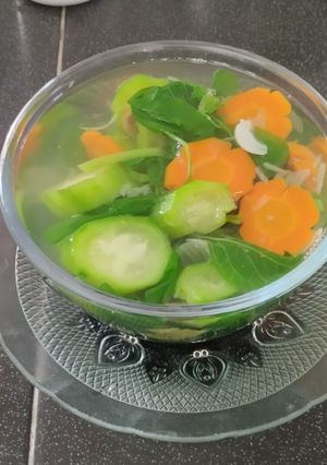 Foto resep Sayur Bening bayam wortel