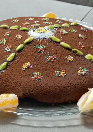 عکسی از دستور کیک شکلاتی 👌😋