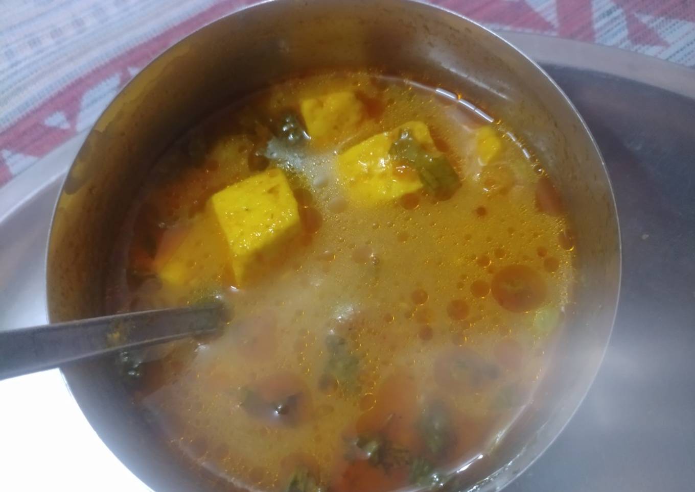 Matar paneer ki sabji