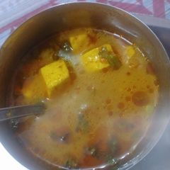 Matar paneer ki sabji A picture of Matar paneer ki sabji.