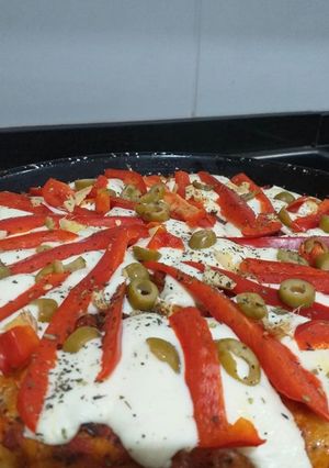 Una foto de Pizza casera