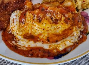 Una foto de PURÉ DE PAPAS🥔A La Napolitana🍅Con Mucho Queso🧀...!