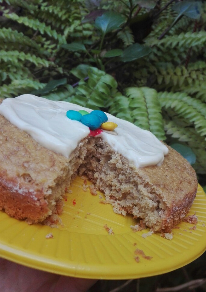 Una foto de Budín de banana con jengibre y limón saludable y Fit😍