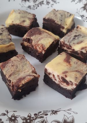 Foto resep Creamchesse marble brownies