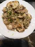 Palombo con salsa al limone e capperi