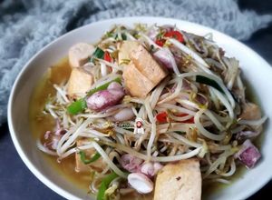 Gambar Tumis Taugeh, Tauhu & Sotong