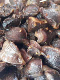 A picture of Fried Peppered gizzard.
