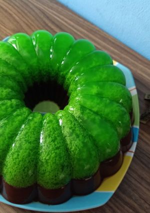 Foto resep Puding Pandan Lumut Tiramisu