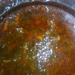 A picture of Vegetable soup.
