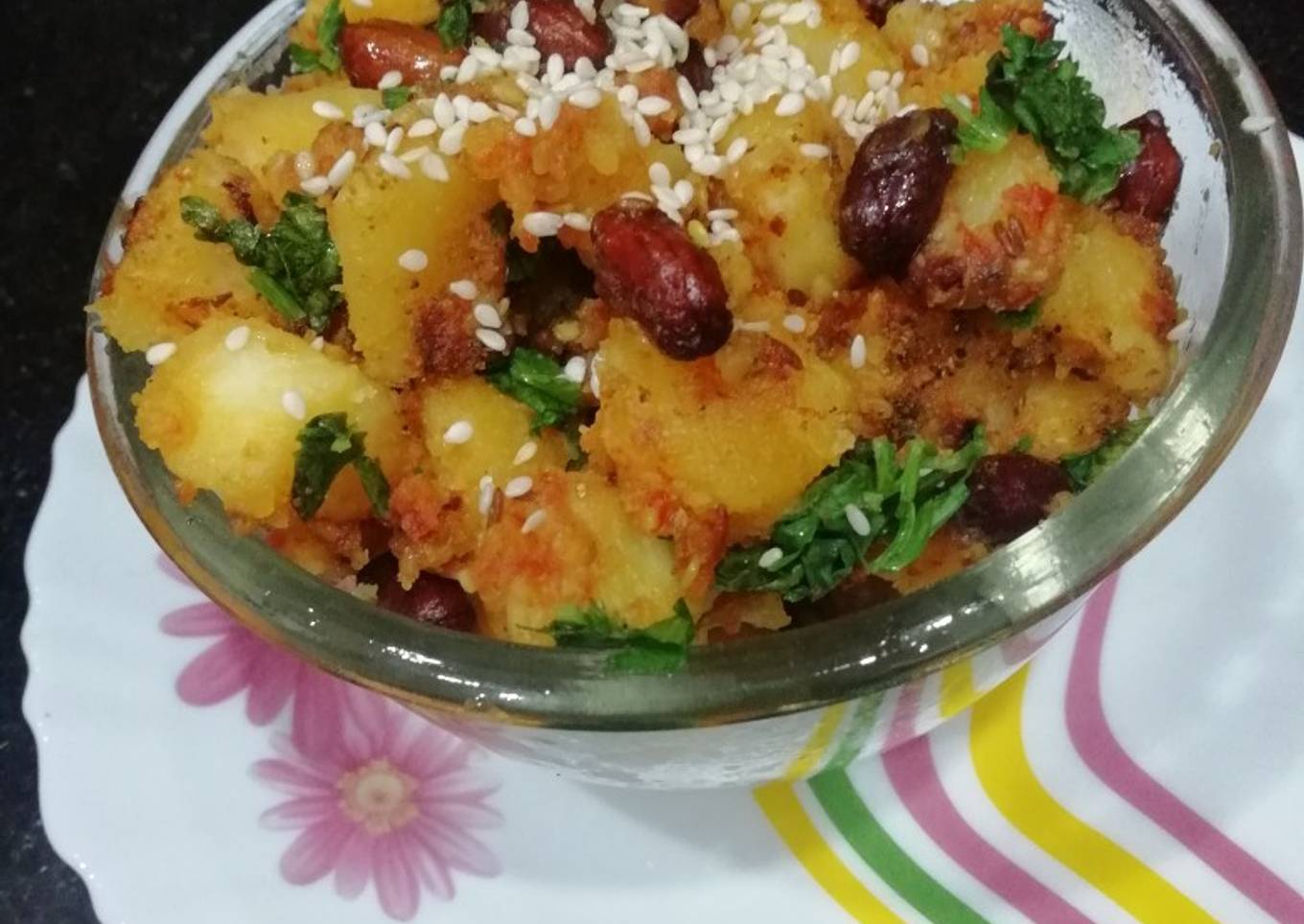 Sesame Peanut Spicy Potato
