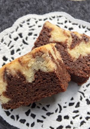 Foto resep Cheese Swirl Brownie