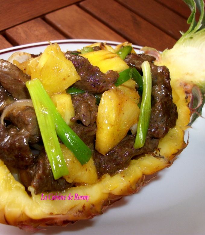 Une photo de BŒUF Sauté à l'ANANAS VICTORIA