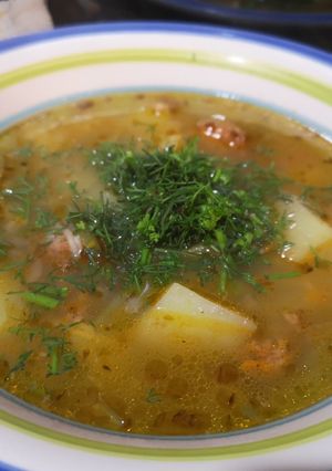 Una foto de Sopa de longanizas