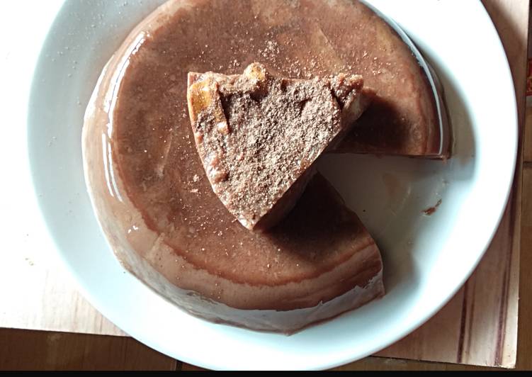 Puding Cokelat Roti Tawar