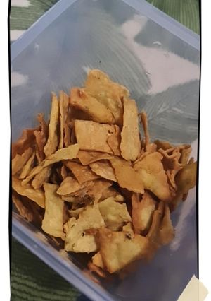 Foto resep Keripik bawang #Pertamaperdana