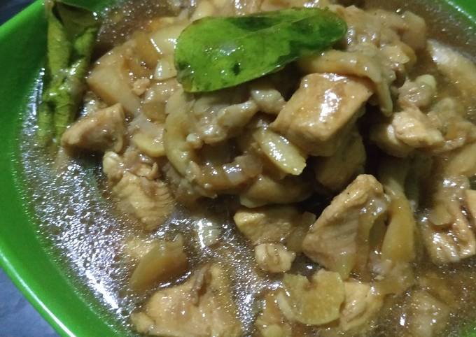 Ayam Jamur Saus Tiram