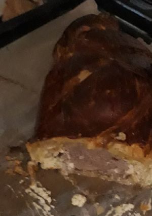 Une photo de Filet mignon moutarde et fromage ail et fines herbes en croûte