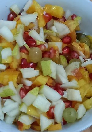 عکسی از دستور سالاد میوه