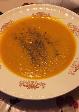 Una foto de Crema de zapallo SIN crema de leche