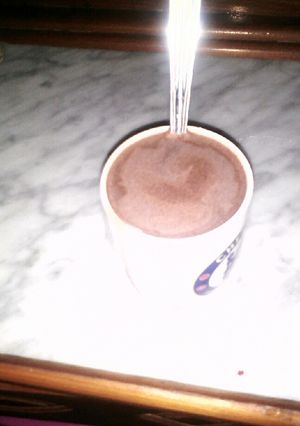 صورة لوصفة مشروب لذيذ حليب بلكاكاو روعة 🍫🍫😝