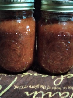 A picture of Arrabiata Sauce/Pizza sauce(canning 9 pint recipe).