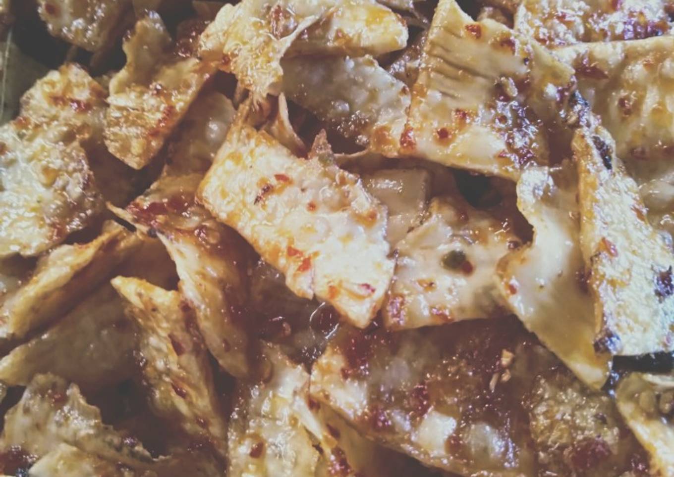 Keripik singkong pedas