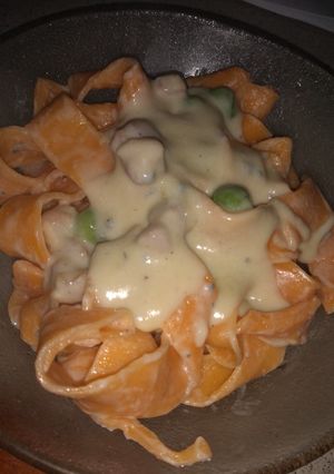 Una foto de Pasta casera de tomate