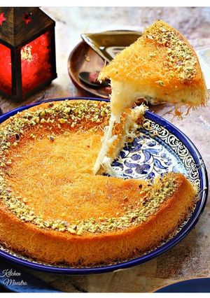 صورة لوصفة كنافة بالقشطة والجبن