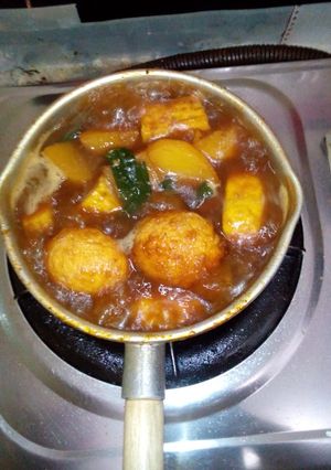 Foto resep Semur Telor, Tahu, Kentang Simpel dan Praktis