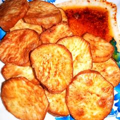Fried sweet potato A picture of Fried sweet potato.