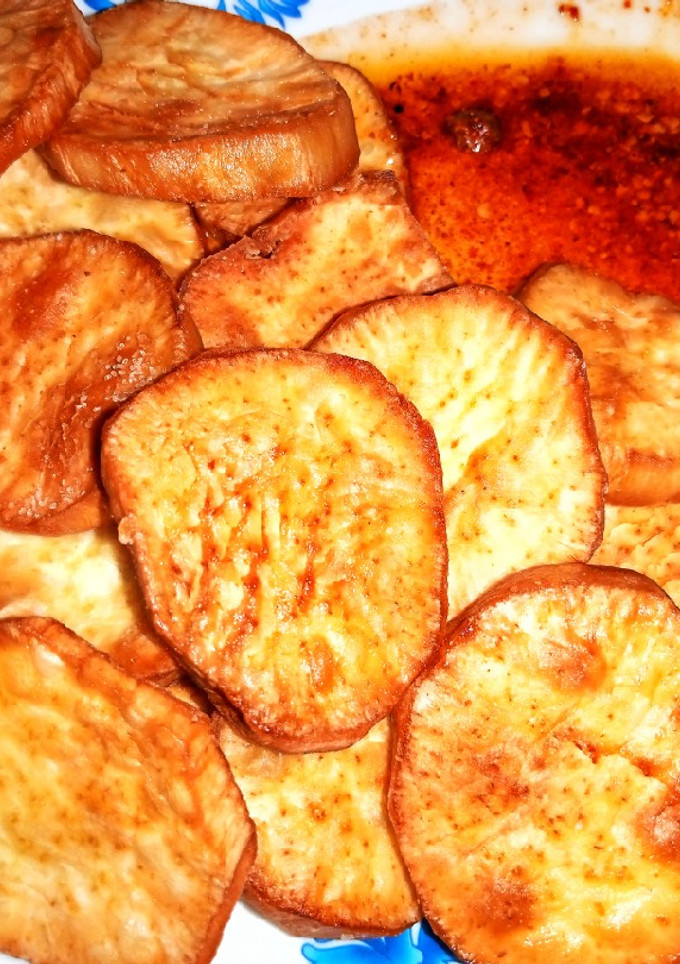 A picture of Fried sweet potato.