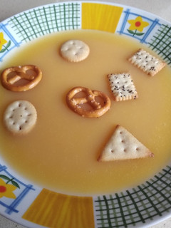 Una foto de Crema de patata y calabaza