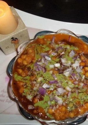 A picture of Ragda patty.
