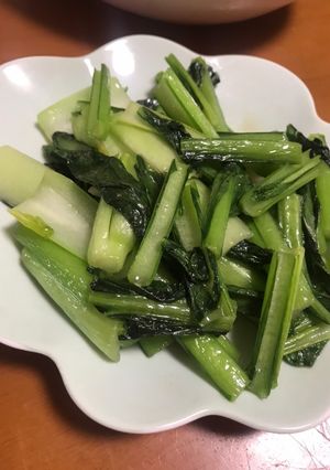 Hình của món Cải xào tỏi.