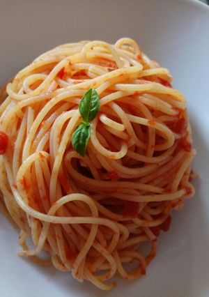 A picture of Spaghetti all'arrabbiata.