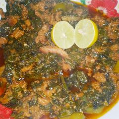 A picture of Palak keema.