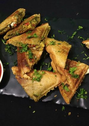 A picture of Paneer Mushroom Sandwich.