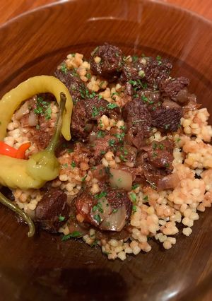 Marhapörkölt recept fotója