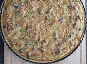 Una foto de quiche de tocino