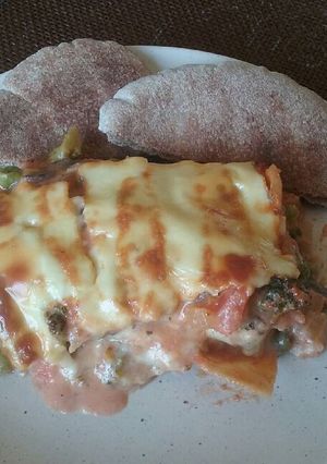 Una foto de Lasaña vegetariana