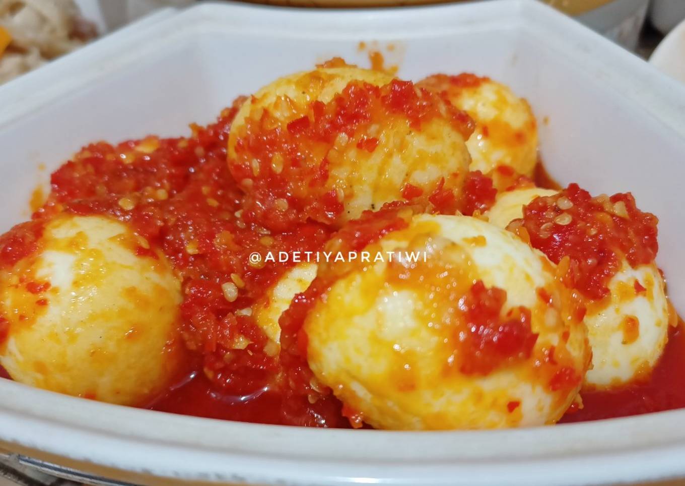 Balado Telur Simple