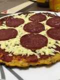Pizza de plátano macho