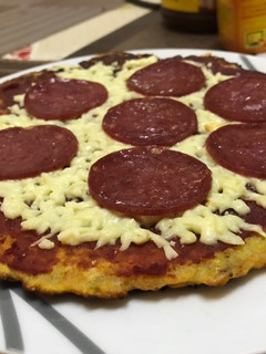 Una foto de Pizza de plátano macho