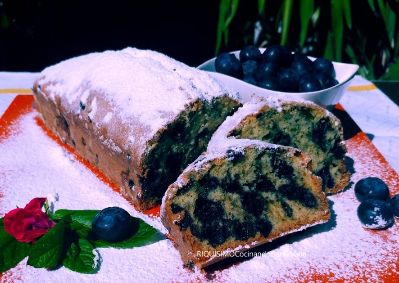 Pastel de arándanos
