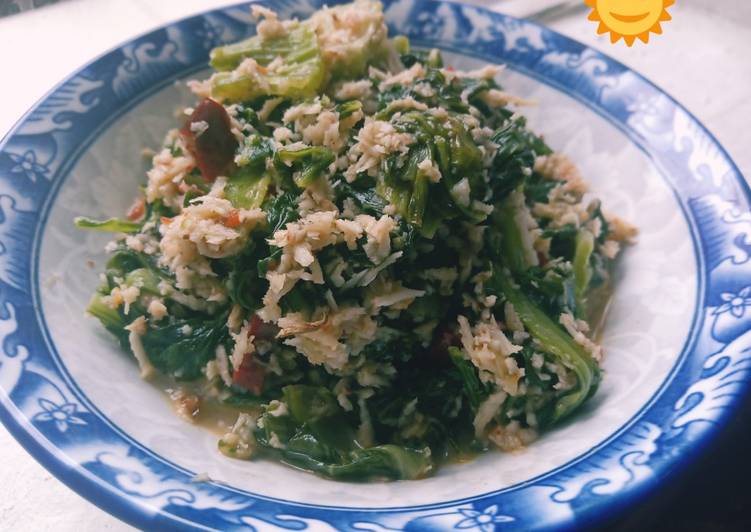 Urap Jabung (Sawi Pait)