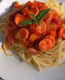 Spagetti sốt bò băm và rau củ