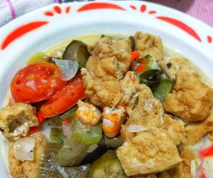 Resep Populer Lodeh terong tahu gembos feat udang Ala Rumahan