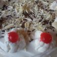 Torta ángel con dos chocolates